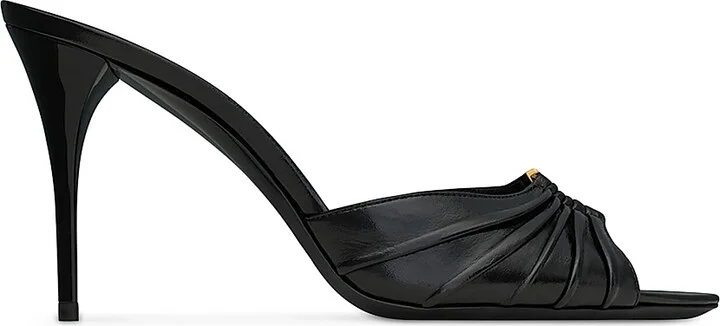 Women's Babylone Mules in Smooth Leather - Black - Size 6