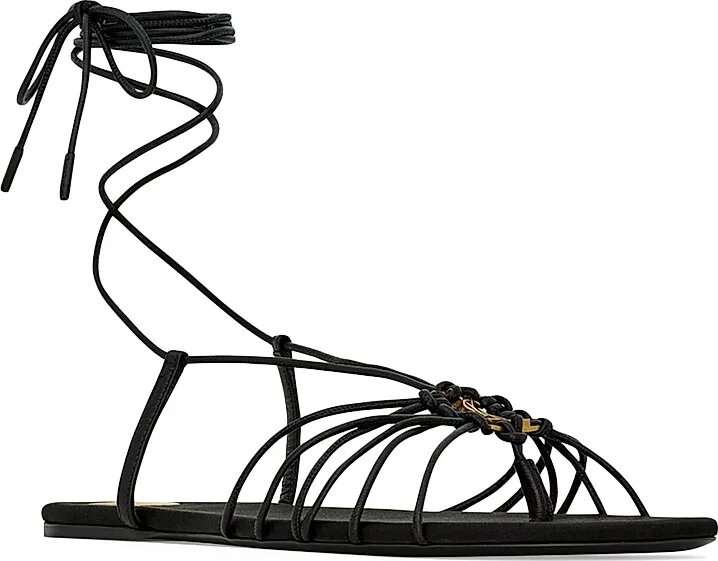 Women's Babylone Sandals in Smooth Leather - Black - Size 5 - Image 2