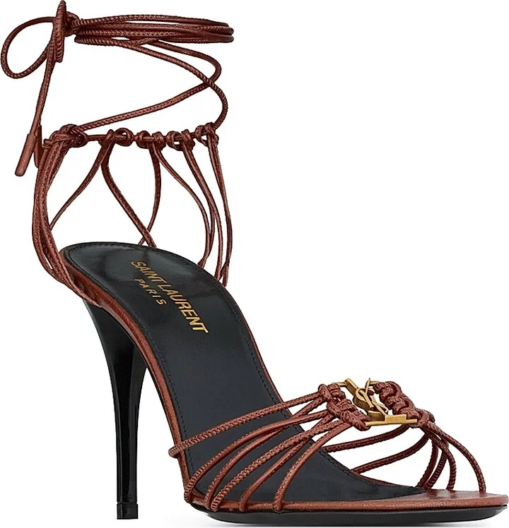 Women's Babylone Sandals in Smooth Leather - Dark Brown - Size 5 - Image 2