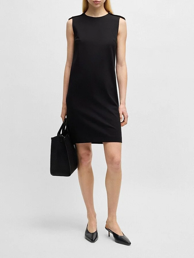 Women's Backless Mules in Nappa Leather - Black - Size 6 - Image 4
