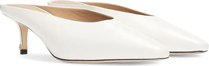 Women's Backless Mules in Nappa Leather - Black - Size 6 - Image 6