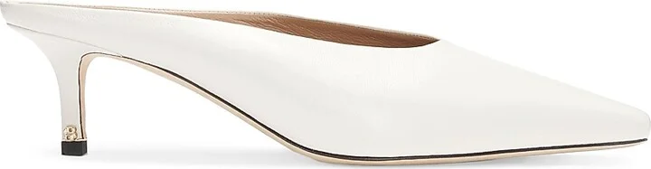Women's Backless Mules in Nappa Leather - Black - Size 6 - Image 10