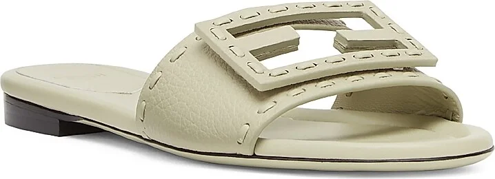 Women's Baguette FF Leather Sandals - Sienna - Size 5 - Image 5