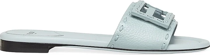 Women's Baguette Leather Sandals - Light Blue - Size 6