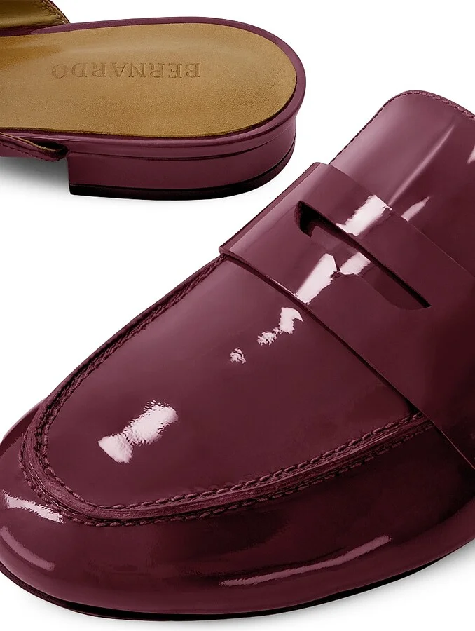 Women's Balda Loafer Mules - Bordeaux - Size 6 - Image 6