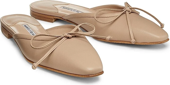 Women's Ballerimu Leather Flats - Tan - Size 5.5 - Image 2