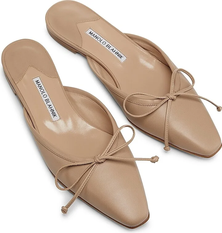 Women's Ballerimu Leather Flats - Tan - Size 5.5 - Image 4