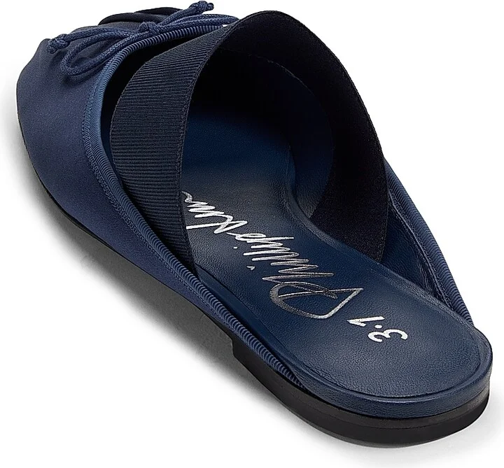 Women's Ballerina Satin Mules - Midnight - Size 7 - Image 3