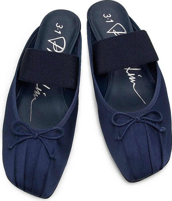 Women's Ballerina Satin Mules - Midnight - Size 7 - Image 4