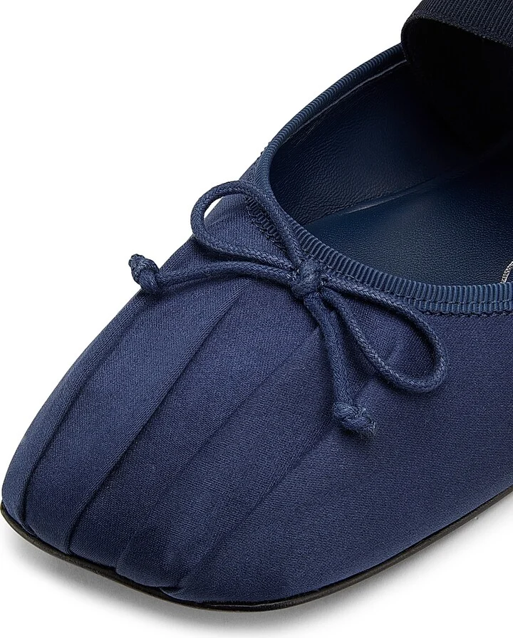Women's Ballerina Satin Mules - Midnight - Size 7 - Image 5