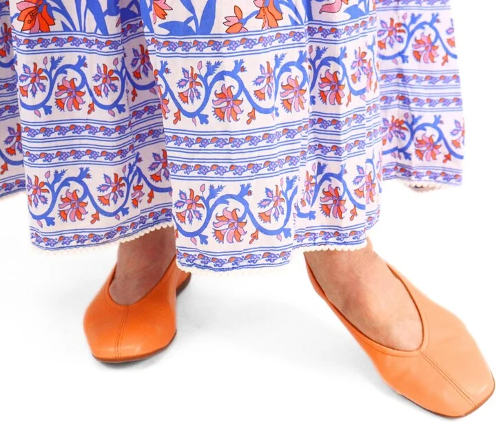 Women's Ballet Flat Shoes In Sauvage Apricot
