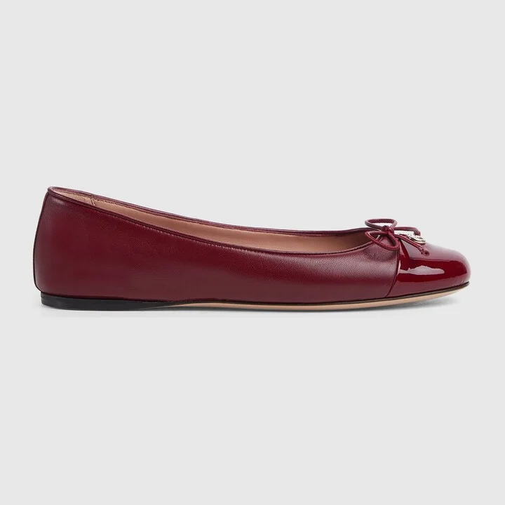 Women's ballet flat with Double G