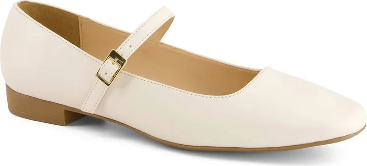 Women's Ballet Mary Janes Shoes In Ivory