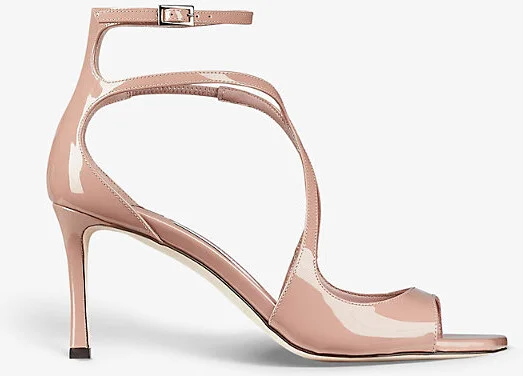 Womens Ballet Pink Azia 75 Leather Heeled Sandals Eur 39.5 / 6.5 Uk Women