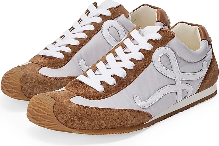 Women's Ballet Runner 2.0 Low-Top Sneakers - Grey White Tan - Size 6 - Image 2