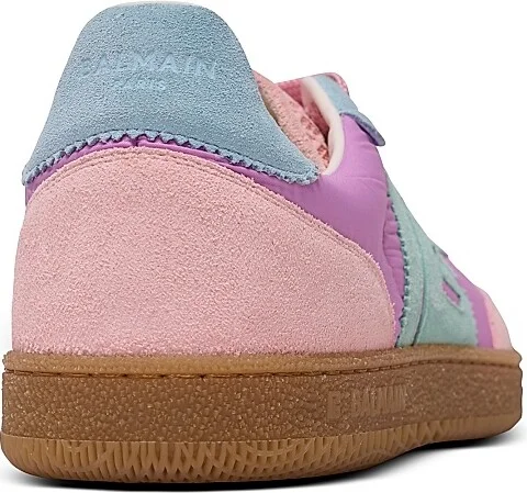 Women's Balmain Leather Low-Top Sneakers - Multi Color - Size 10 - Image 3