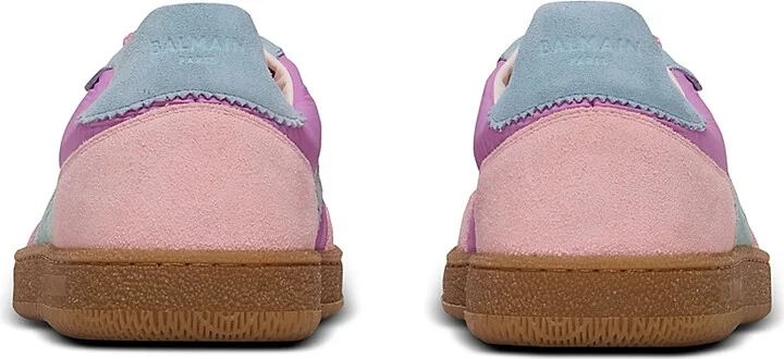 Women's Balmain Leather Low-Top Sneakers - Multi Color - Size 10 - Image 4