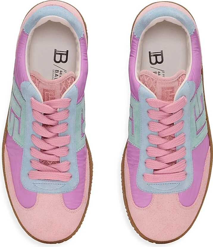Women's Balmain Leather Low-Top Sneakers - Multi Color - Size 10 - Image 5