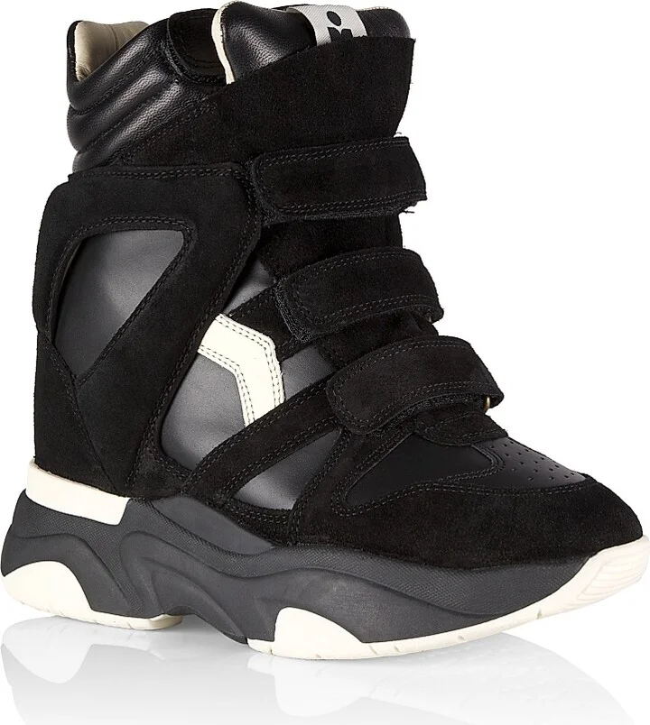 Women's Balskee 50MM High-Top Wedge Sneakers - Black - Size 5 - Image 2