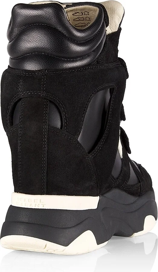 Women's Balskee 50MM High-Top Wedge Sneakers - Black - Size 5 - Image 3