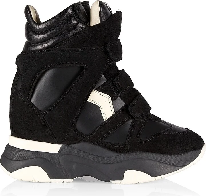 Women's Balskee 50MM High-Top Wedge Sneakers - Black - Size 5