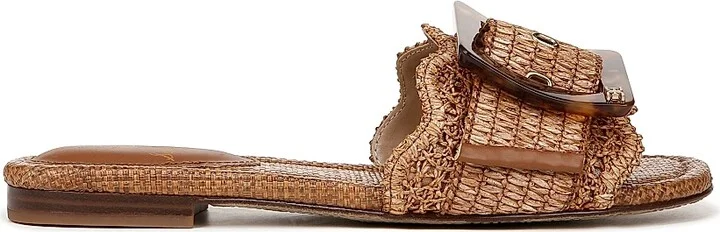 Women's Bambi Buckle Slide Sandals - Cuoio - Size 5