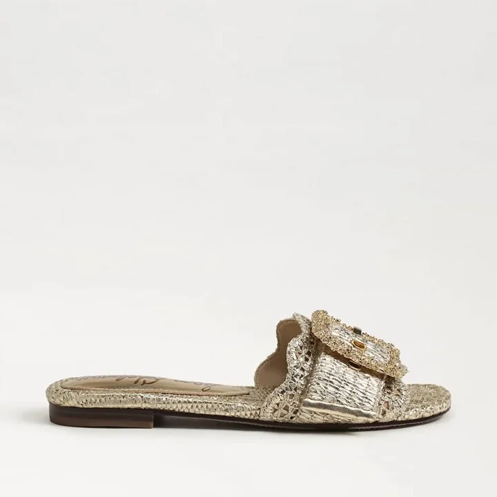 Women's Bambi Slide Sandal In Gold
