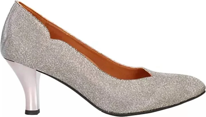 Women's Bamelle Pump Shoe In Pewter Glitter