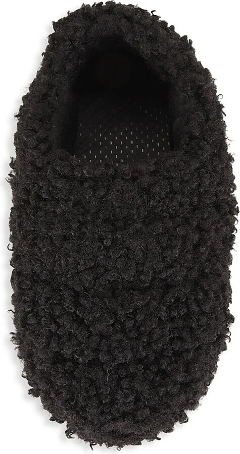 Women's Band Astrakan Slip-On Shoes - Black - Size 4.5 - Image 5