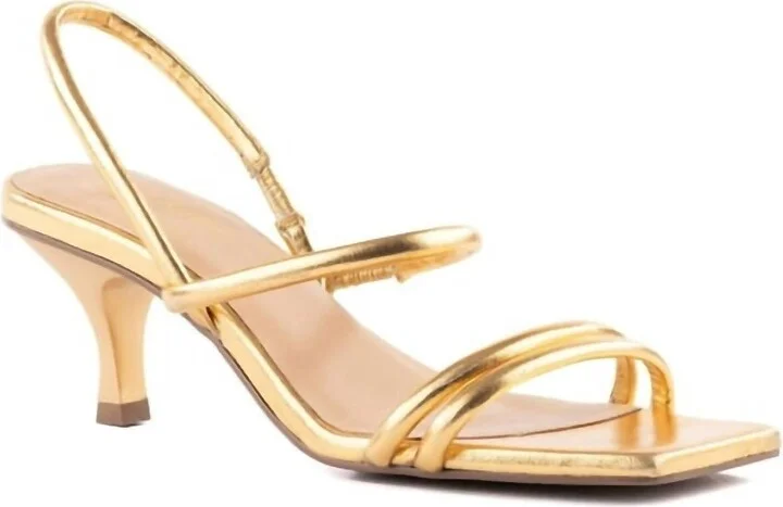 Women's Banks Kitty Heel In Gold