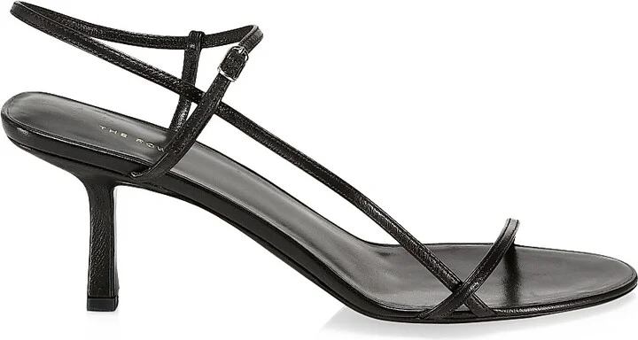 Women's Bare Leather Sandals - Black - Size 10