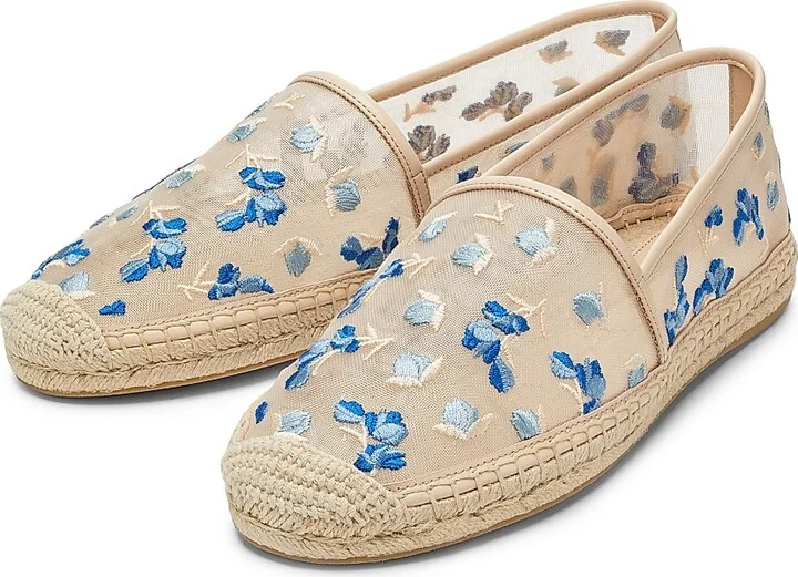 Women's BareItAll Floral-Embroidered Mesh Espadrilles - Cielo Multi - Size 6 - Image 2