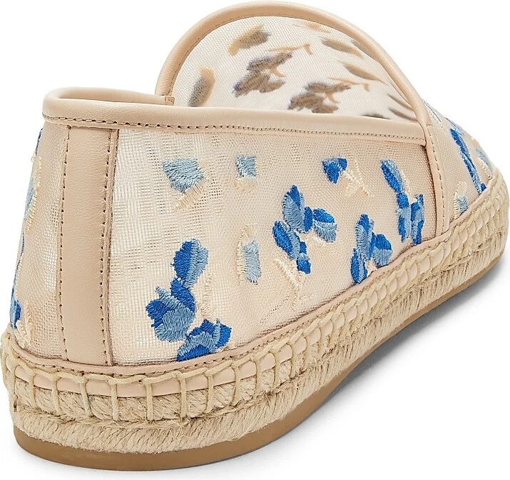 Women's BareItAll Floral-Embroidered Mesh Espadrilles - Cielo Multi - Size 6 - Image 3