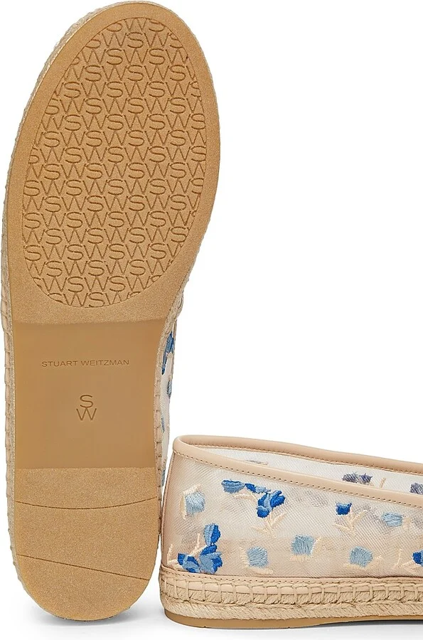 Women's BareItAll Floral-Embroidered Mesh Espadrilles - Cielo Multi - Size 6 - Image 6