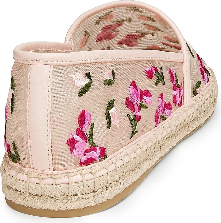 Women's BareItAll Floral-Embroidered Mesh Espadrilles - Cielo Multi - Size 6 - Image 8