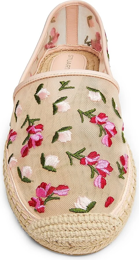 Women's BareItAll Floral-Embroidered Mesh Espadrilles - Cielo Multi - Size 6 - Image 11
