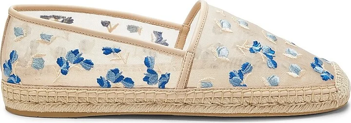 Women's BareItAll Floral-Embroidered Mesh Espadrilles - Cielo Multi - Size 6