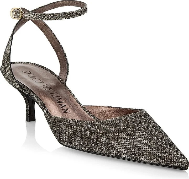 Women's Barelythere 50MM Shimmery Kitten Heels - New Pyrite - Size 6 - Image 2