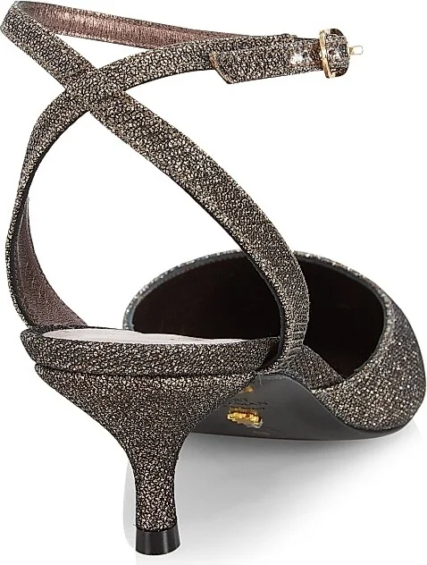 Women's Barelythere 50MM Shimmery Kitten Heels - New Pyrite - Size 6 - Image 3