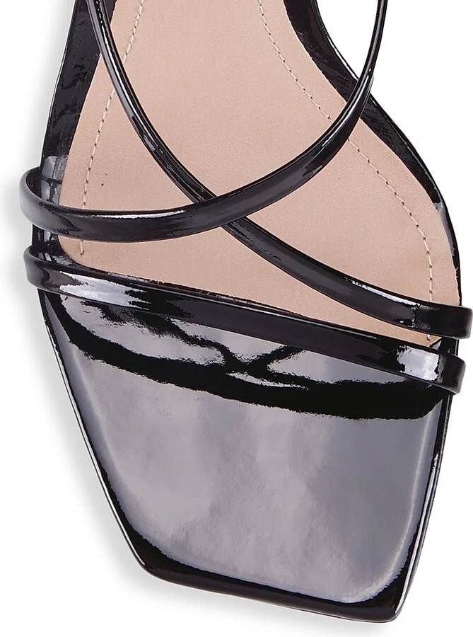 Women's Bari Patent Leather Strappy Sandals - Black - Size 5 - Image 4