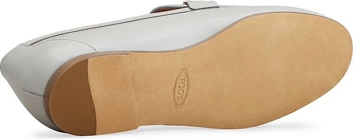 Women's Barretta Leather Loafers - Gabbiano - Size 5 - Image 4