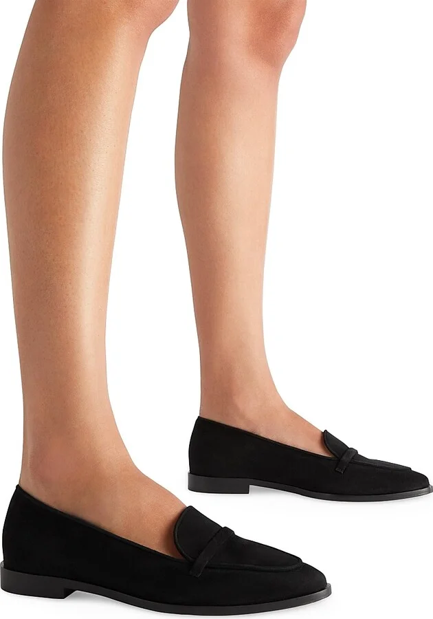 Women's Barry Suede Loafers - Black - Size 12 - Image 5