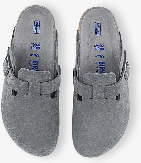 Womens Basalt Grey Tfb Boston Suede Clogs Eur 36 / 3 Uk Women - Image 2