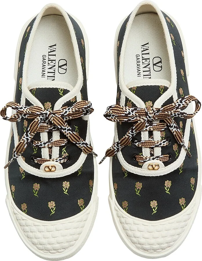 Women's Bay By Bay Sneakers in Papier Floral Fabric - Multicolored - Size 7 - Image 4