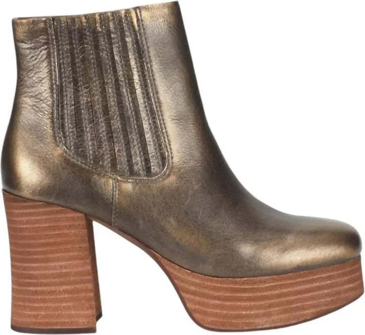 Women's Baylie Boot In Bronze Metallic
