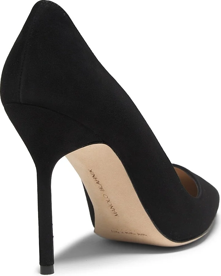 Women's BB 105MM Suede Pumps - Black - Size 11 - Image 3
