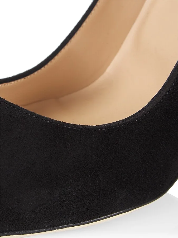 Women's BB 105MM Suede Pumps - Black - Size 11 - Image 7