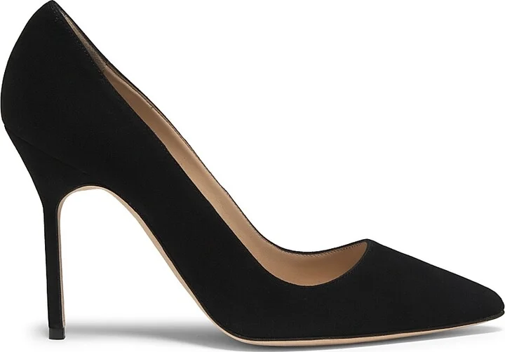 Women's BB 105MM Suede Pumps - Black - Size 11