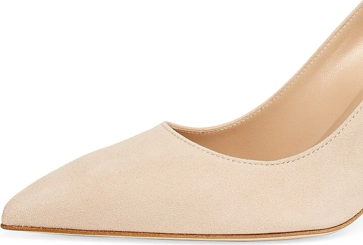 Women's BB 90MM Suede Pumps - Beige - Size 6 - Image 6