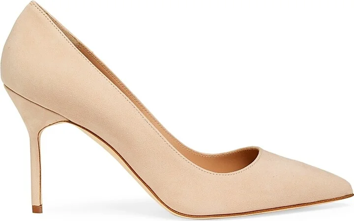 Women's BB 90MM Suede Pumps - Beige - Size 6